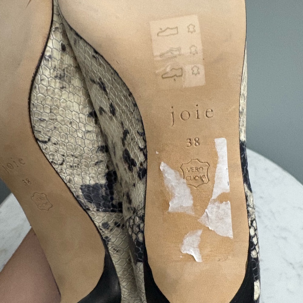 Joie NEW Ralti Python Embossed Leather Pointed To… - image 7